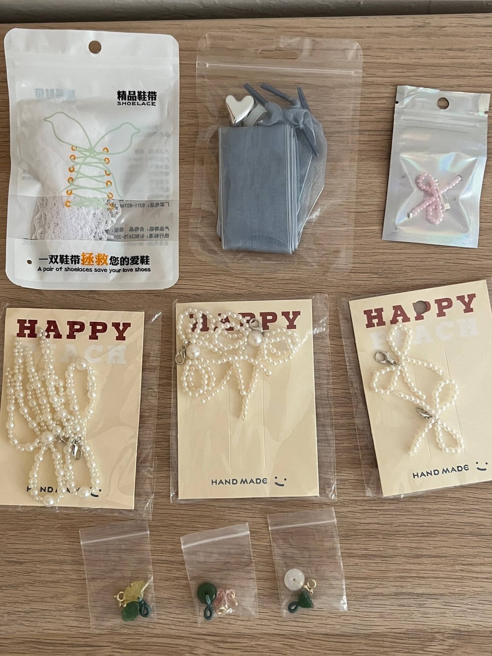 Bundle of Shoe Laces & Charms Accessories Cute Bow Lace